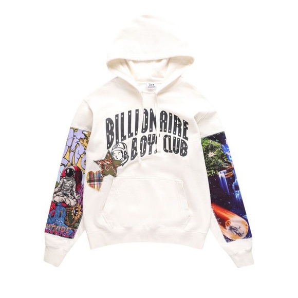 New Billionaire BOYS Club BB Trance Hoodie White Size Small - Picture 1 of 16